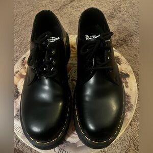 Dr. Martens Black Leather Lace-Up Shoes